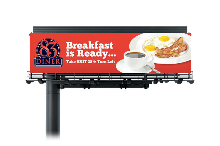 83 Diner Breakfast Billboard