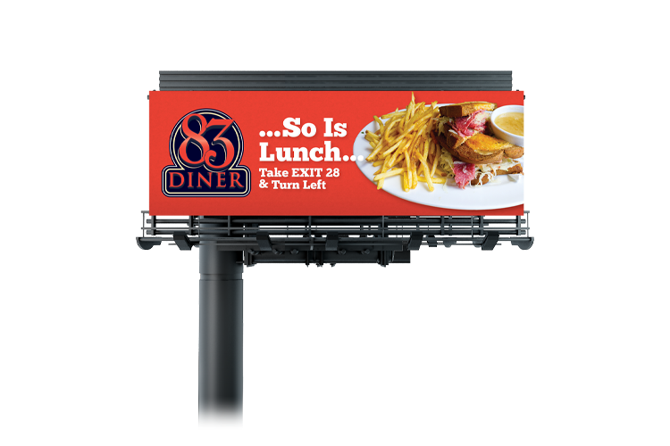 83 Diner Lunch Billboard