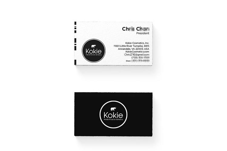 Kokie Cosmetics Business Cards